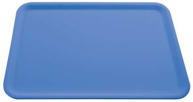 Euronorm Selbstbedienungstablett aus blauem Polypropylen