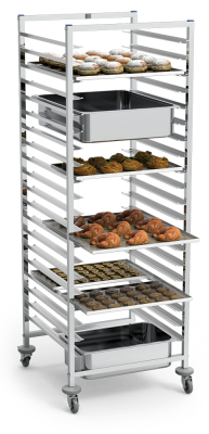 Multistandard-Tablettwagen (Gastronorm / Euronorm / Konditorei)