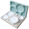 Isotherme Tablett ist aus Polypropylen Euronorm 1/1 für Kollektivitäten (Boden + Deckel) 5 Fächer