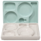 Isotherme Tablett ist aus Polypropylen Euronorm 1/1 für Kollektivitäten (Boden + Deckel) 5 Fächer