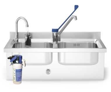 Wasserfiltersystem mit Wasserhahn