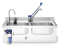 Wasserfiltersystem mit Wasserhahn