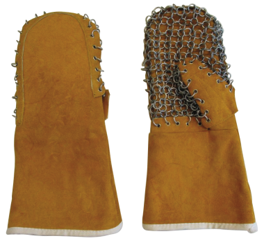 Feuerfest Hitzeschutz- und Ofenhandschuh aus Baumwolle bis 500º (Paar), Einzelgröße