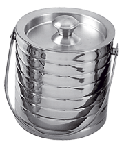 Eiskübel mit Edelstahldeckel
