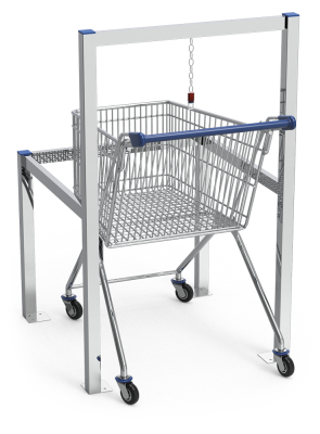 Parkplatz für Einkaufswagen