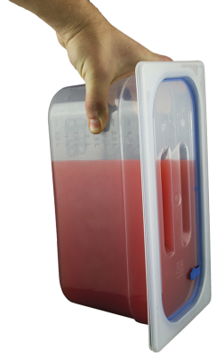Hermetischer Verschlussdeckel GN aus transparentem polypropylen BPA-Frei