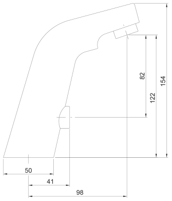 Batteriebetriebene Waschtischarmatur