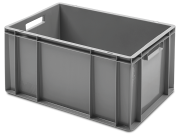 Stapelbare Schubladenbox glatt und grau
