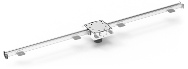 Abschnit für Modularkanal oder Dachrinnen von 1700 mm.