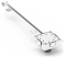 Abschnit für Modularkanal oder Dachrinnen von 1700 mm.
