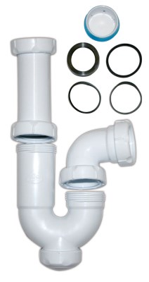 Abwasserrohr für Waschbecken - Anschluss 1 1/2"