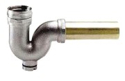 Abwasserrohr aus Messing, verchromt - Anschluss  1 1/2"