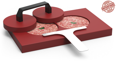 Doppelter hygienischer Burger-Zerkleinerer ø128 mm.