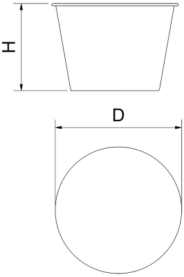 Satz mit 4 Tortenschalen ø8 cm
