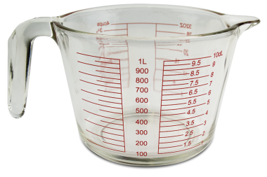 Messkanne aus Glass 1L