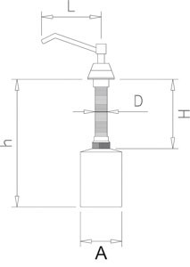 Einbauseifenspender 1 lt.