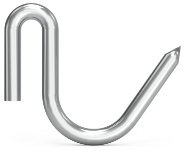 Fleischhaken aus Edelstahl, speziell für Lamm (10 Stück)