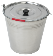 Edelstahleimer mit Deckel 15L GO Serie