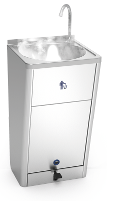 UK Mobiles Handwaschbecken mit Warmwasser und hoher Wasserflussmenge