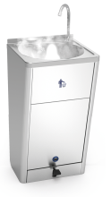UK Mobiles Handwaschbecken mit Warmwasser und hoher Wasserflussmenge