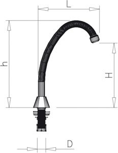 Feste manuelle Amartur aus Edelstahl 1/2"