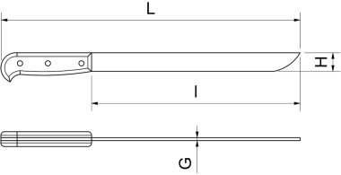 Geschmiedetes Ausbeinmesser