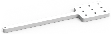 Gelochtes Polyethylenpaddel