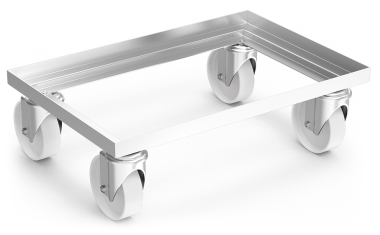 Plateforme roulante en acier inoxydable Euronorm 600x400
