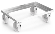 Plateforme roulante en acier inoxydable Euronorm 600x400