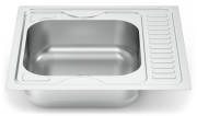 Einbauspüle mit umkehrbarem Abtropfer Serie 6.6 Compact