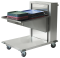 Edelstahlwagen mit hebesystem für tabletts