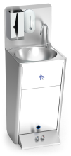Handwaschbecken, automatisch mit Warm und Kaltwasser + Aufkantung