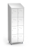 Edelstahl-Schließfachschrank mit 8 Fächern