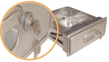 Schublade mit Verschluss zum Montieren an Regal 2/1 IMAGINE