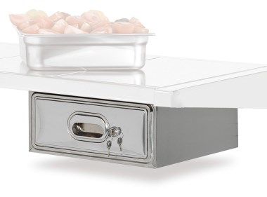 Schublade mit Verschluss zum Montieren an Regal 2/1 IMAGINE