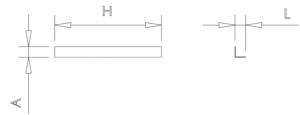 Anschlag aus Edelstahl für Schneidplatten