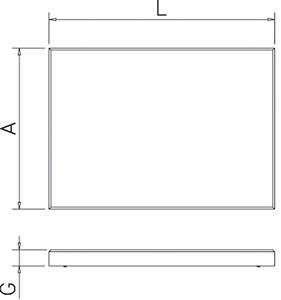 Schwarzes Schneidbrett aus Polyethylen P500 mit hoher Schnittfestigkeit