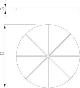 Servierteller Pizza
