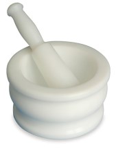 Mörser aus Polyethylen
