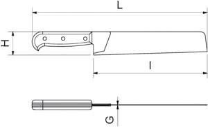 Aufschnittmesser