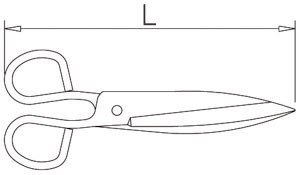 Fischschere aus rostfreiem Edelstahl AISI 304