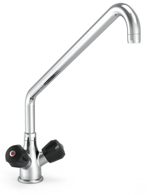 Mischbatterie mit isolierten Drehgriffen, Einlochmontage