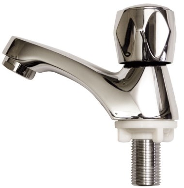 Wasserhahn für Waschbecken mit einem Zulauf   
