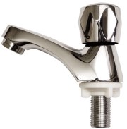 Wasserhahn für Waschbecken mit einem Zulauf   