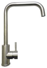 Armatur mit Einhebelmischer aus Edelstahl