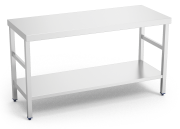 Arbeitstisch aus Edelstahl Grundboden
