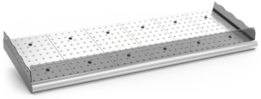 Fischtheke aus Edelstahl 3 m