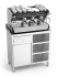 Kaffeeschrank aus Edelstahl