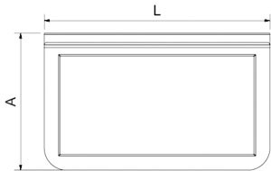 Adapter für Gastronormbehälter 1/3 und 1/6 (für Servicewagen)