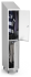 Spind, Umkleideschrank mit zwei Abteilen und 2 Türen, aus Edelstahl